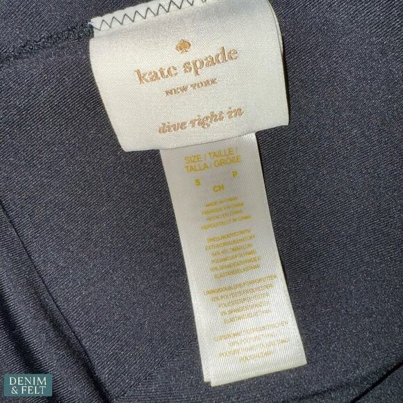 Kate Spade Leopard Print Scallop Halter One-Piece Swimsuit Size Small - Picture 16 of 16